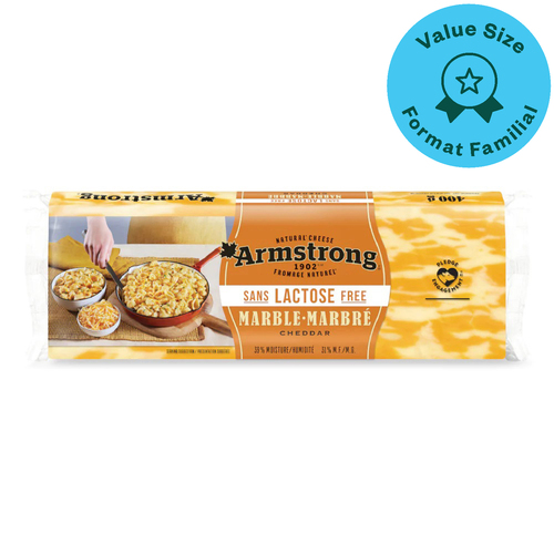 Buy Armstrong Lactose-Free Marble Cheese Cheddar Value Size 600 g