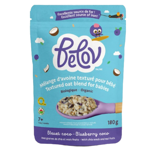 Belov Baby Cereal Organic Oat Blend Blueberry Coco