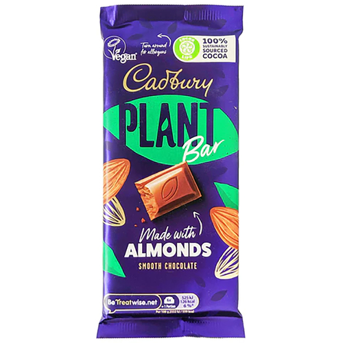 Buy Cadbury Vegan Smooth Chocolate Bar With Almond 90 g | IGA