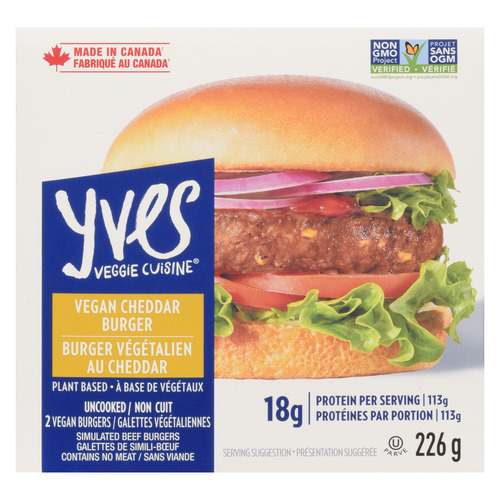Buy Yves Frozen Vegan Cheese Burger 226 g | IGA