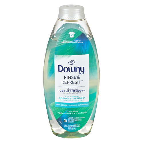 Downy RINSE & REFRESH Laundry Odor Remover and Fabric Softener, Cool Cotton