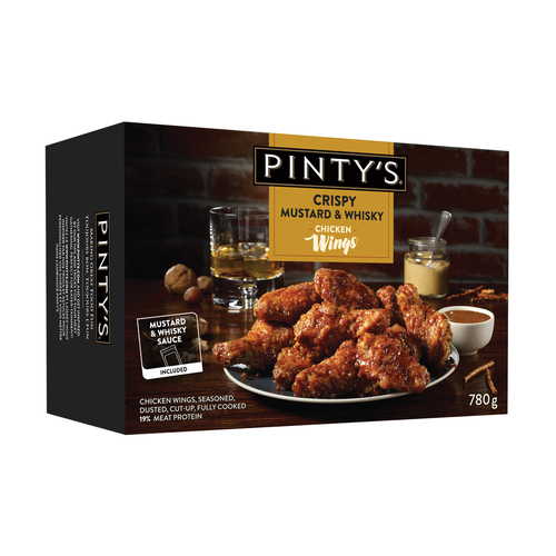 Buy Pinty's Frozen Crispy Chicken Wings Mustard Whiskey 780 g