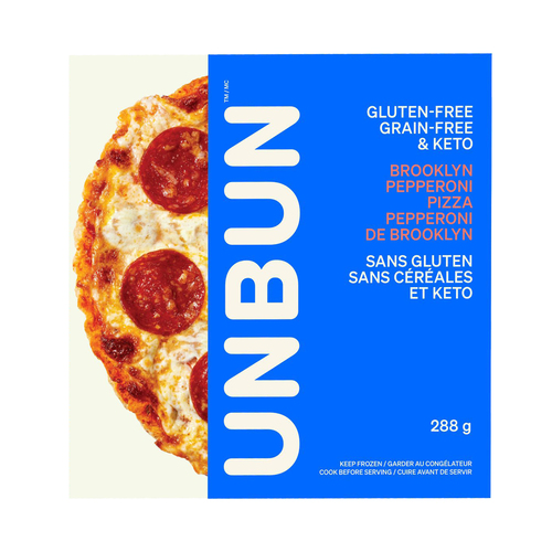 Unbun Foods Cheese & Pepperoni Keto Vegan Gluten Free Pizza