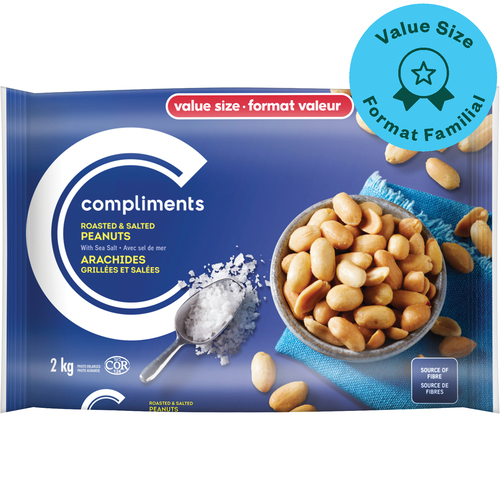 Compliments Roasted Peanuts with Sea Salt
