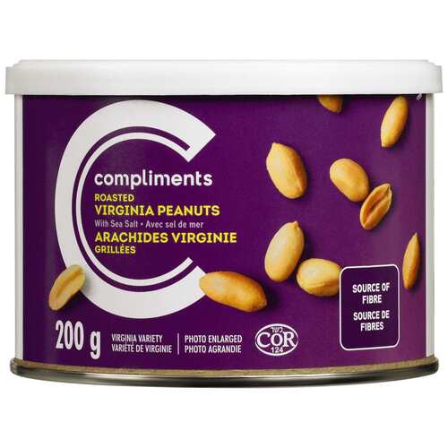Compliments Roasted Virginia Peanuts Sea Salt