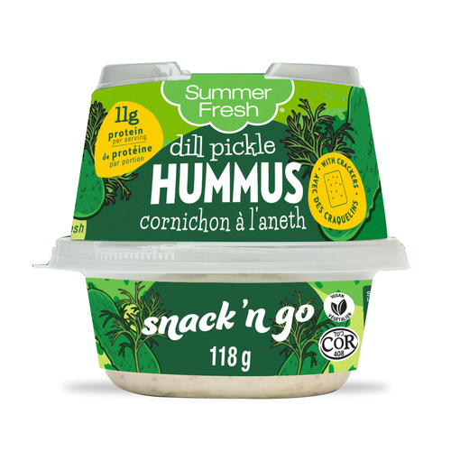 Summer Fresh Snack And Go Hummus Dill Pickle