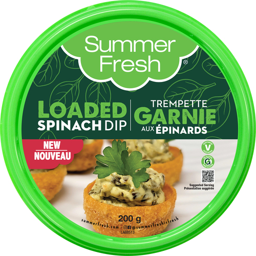 Summer Fresh Dip Loaded Spinach