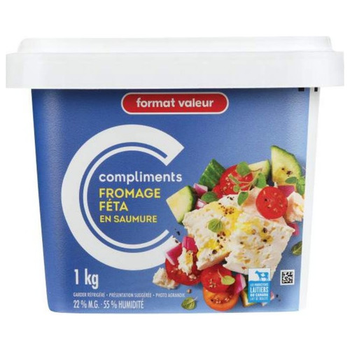 Buy Compliments Fromage Feta Cheese 1 kg | IGA