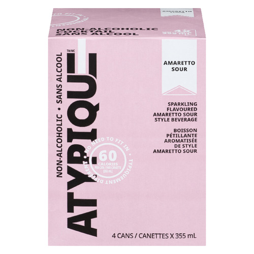 Atypique Non-Alcoholic Mocktail Amaretto Sour 4 x 355 ml (cans)