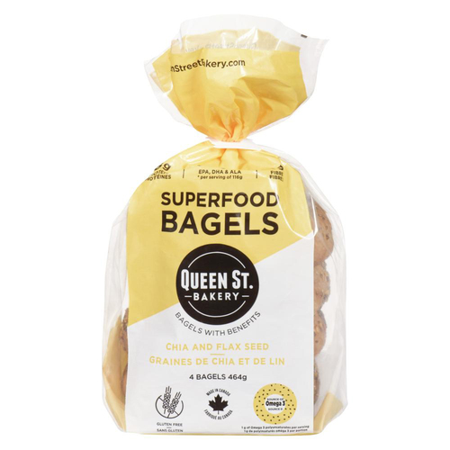 Superfood Bagels Chia And Flax Seed Bagels