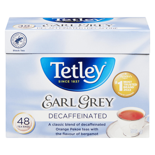 Tetley Decaffeinated Tea Earl Grey