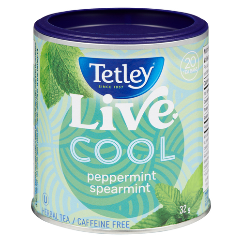 Buy Tetley Herbal Tea Live Cool Peppermint Spearmint 32 g | Foodland