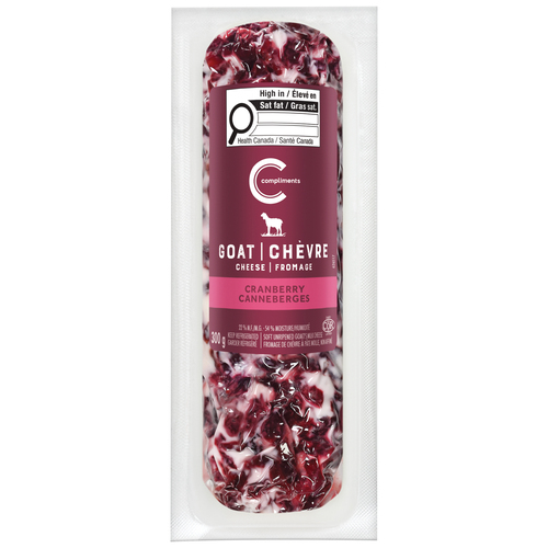 Compliments Goat Cheese Log Cranberry