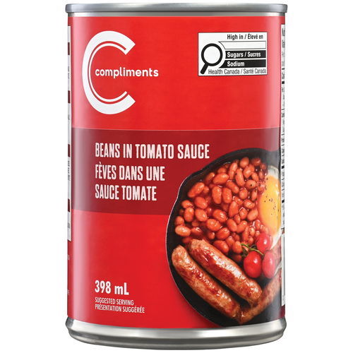 Compliments Canned Beans With Pork In Tomato Sauce