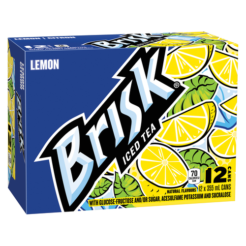 Buy Lipton Brisk Iced Tea Lemon 12 x 355 ml (cans) | Safeway Canada