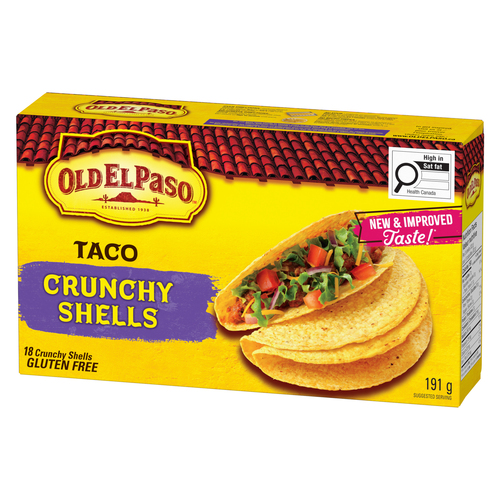 Buy Old El Paso Gluten-Free Taco Shells Crunchy 18 Shells 191 g ...