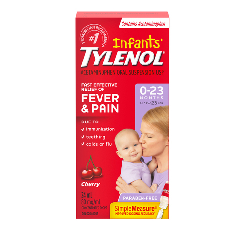 Tylenol Fever & Pain Infant Drops Cherry