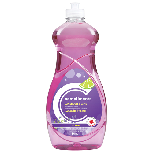 Compliments Ultra Dishwashing Liquid Lavender And Lime