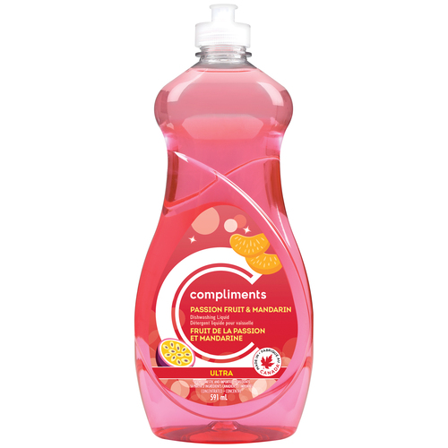 Achetez Compliments Ultra Dtergent  vaisselle liquide aux fruits de la  passion et mandarine 591 ml | IGA