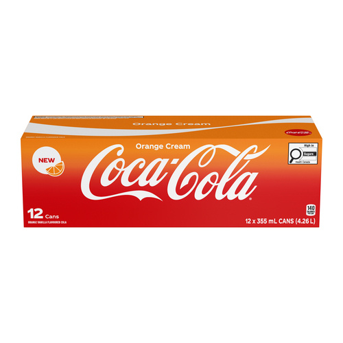 Buy Coca-Cola Soda Orange Cream 12 x 355 ml (cans) | Safeway Canada