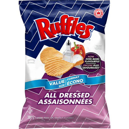 Buy Ruffles Potato Chips All Dressed Value Size 380 g | FreshCo