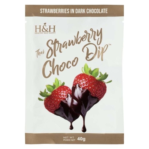 Buy H&H Happy & Healthy Strawberries Chocolate Dipped 40 g