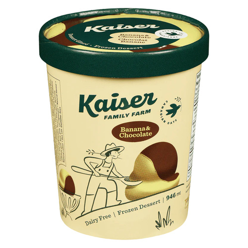Buy Kaiser Dairy Free Frozen Oat Based Dessert Banana & Chocolate