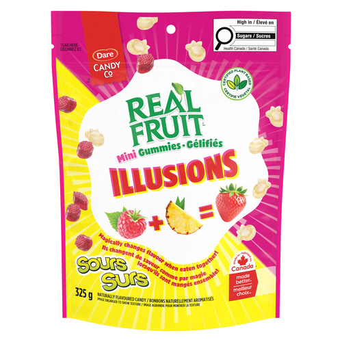 Buy Dare Real Fruit Candy Illusions Sour Raspberry Pineapple 325 g