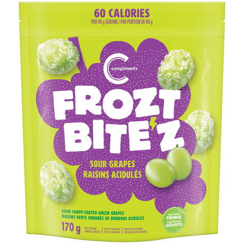 舞*茸様 bite morph　FRAZI「HAPPY  DOME」 Buy Compliments Frozt Bite'z Frozen Candy-Coated Green Grapes Sour