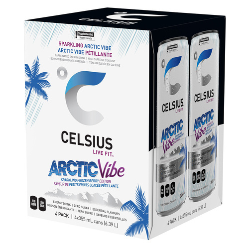 Buy Celsius Energy Drink Sparkling Arctic Vibe 4 x 355 ml (cans