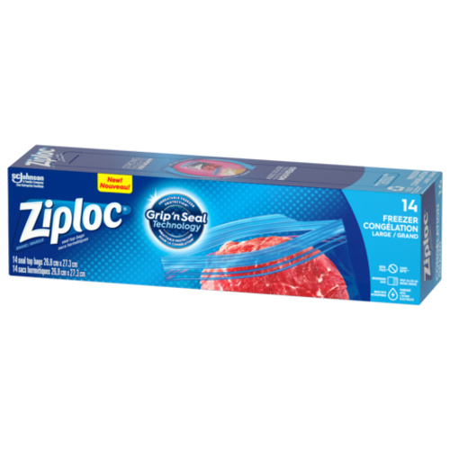 Buy Ziploc Freezer Bags Grip 'n Seal Technology Large 14 Bags | IGA