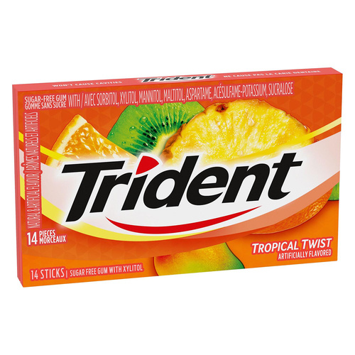 ドリカム　DELICIOUS MD Buy Trident Sugar Free Gum Tropical Twist 14 Pieces ea | Safeway