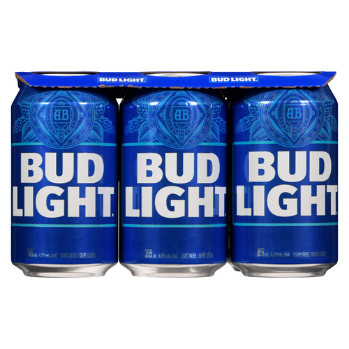 Buy Bud Light Beer 4% Alcohol 6 x 355 ml (cans) | Foodland