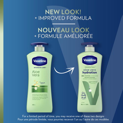 Buy Vaseline Intensive Care Aloe Vera Hydration Body Lotion 600 ml | FreshCo