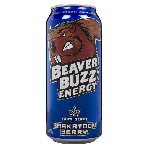 Buy Beaver Buzz Energy Drink Saskatoon Berry 473 ml (can