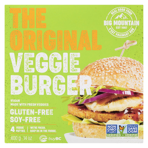Buy Big Mountain Gluten-Free The Original Veggie Burger 400 g | FreshCo