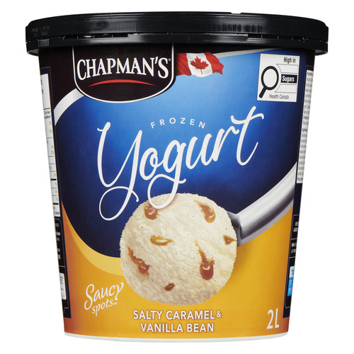 Buy Chapman's Frozen Yogurt Vanilla Bean and Salty Caramel 2 L
