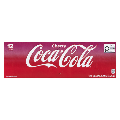 Buy Coca-Cola Soft Drink Cherry 12 x 355 ml (cans) | IGA