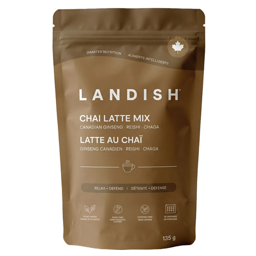 茶 Alda UH Buy Landish Latte Mix Reishi Chaga Chai 135 g | IGA