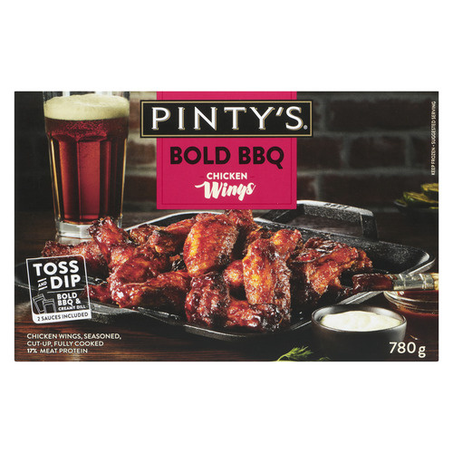 Buy Pinty's Frozen Chicken Wings Bold BBQ 780 g FreshCo