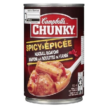 Buy Campbell's Chunky Canned Soup Spicy Meatball Rigatoni 515 ml | IGA