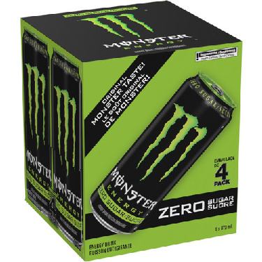 Buy Monster Zero Sugar Energy Drink 4 x 473 ml | Foodland