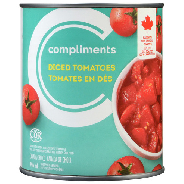 Buy Compliments Canned Diced Tomatoes 796 ml | Foodland