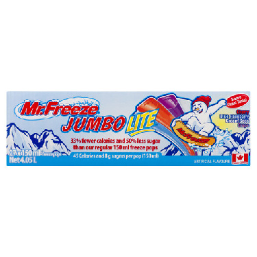 Buy Mr. Freeze Jumbo Lite 27 Freeze Pops x 150 ml (4.05 L) | Foodland
