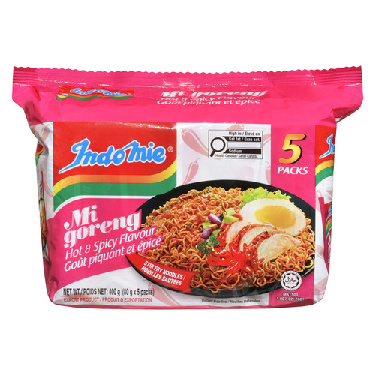 mie Buy Indomie Mi Goreng Pedas Instant Noodle Hot & Spicy 5 x 85 g
