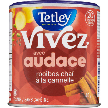 Buy Tetley Caffeine-Free Herbal Tea Live Bold Cinnamon Chai